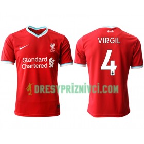 Fotbalové dres Liverpool Virgil van Dijk 4 Domácí 2020-2021 Krátký Rukáv